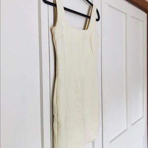 Forever 21 pale yellow bodycon dress